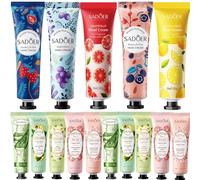 Luthando Lot de mini crèmes pour les mains, mini crèmes pour les mains, 15 x 30 ml, crème hydratante pour les mains, les pieds, petite crème de soin pour les femmes, les hommes, cadeaux d'anniversaire