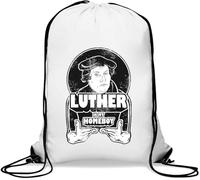 Luther is My Homeboy M. Luther Philosopher Sac de gym décontracté avec cordon de serrage Blanc