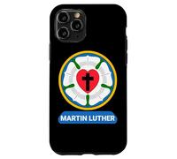 Lutherrose Cœur Croix Symbole Armoiries Protestant Martin Luther Coque pour iPhone 11 Pro