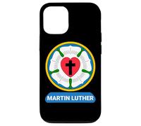 Lutherrose Cœur Croix Symbole Armoiries Protestant Martin Luther Coque pour iPhone 12/12 Pro