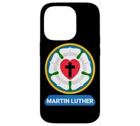 Lutherrose Cœur Croix Symbole Armoiries Protestant Martin Luther Coque pour iPhone 14 Pro