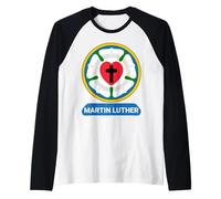 Lutherrose Cœur Croix Symbole Armoiries Protestant Martin Luther Manche Raglan
