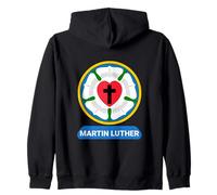 Lutherrose Cœur Croix Symbole Armoiries Protestant Martin Luther Sweat à Capuche