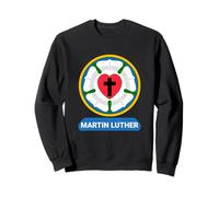 Lutherrose Cœur Croix Symbole Armoiries Protestant Martin Luther Sweatshirt