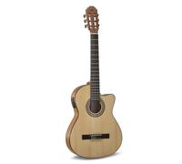 LUTHIER MANUEL RODRÍGUEZ Guitare électro-acoustique Caballero Principio - Flamenco Cut - Table en épicéa massif - Dos/éclisses en agathis - Préampli ETC-4 - CA-PM FE