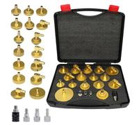 LUTIFIX Lot de 20 adaptateurs de Purge de Frein pour Voiture, kit de Purge de Pression de Frein avec raccord Rapide pour Purger ou remplir Le Liquide de Frein pour la Plupart des véhicules