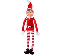 Lutin Farceur de Noel Elf Fille 30cm en Peluche, idéal pour préparer Noel pour Enfants et Adultes - Petit Elve
