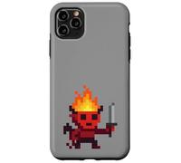 Lutin Pixel Diable 8-Bit Épée Rétro Jeu Vidéo Art Coque pour iPhone 11 Pro Max