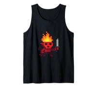Lutin Pixel Diable 8-Bit Épée Rétro Jeu Vidéo Art Débardeur