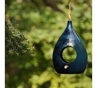 Lutoya Mangeoire à oiseaux en argile | Nichoir à oiseaux en poterie | Mangeoire pour oiseaux sauvages | Mangeoire à oiseaux en argile | Pour l'hiver | Maison à graisse (Kingfisher)