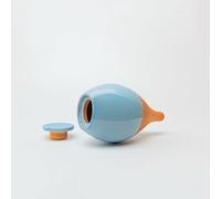 Lutoya Petit Pot | Olla Artisanal Fait-Main 100% céramique | Diffuseur d'eau Autonome pour des Plantes en Bonne santé | Irrigation Lente | Facile Efficace | OYA Europe - 20 cl (Bleu)