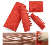 LUTQ Kit d'outils de grain de bois naturel pour peinture décorative - Améliorez vos projets de bricolage avec des motifs de grain de bois