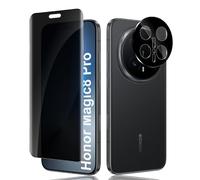 Lutree Anti-Espion Verre Trempé pour Honor Magic 8 Pro 5G, 1+1 Pièces 3D Anti-Spy Protection écran + Caméra Lentille Protecteur Film, 9H Protecteurs d'écran Anti-Rayures Privacy