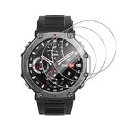 Lutree pour Amazfit T-Rex 3 Protection écran, 3 Pièces 9H Dureté HD Verre Trempé Protecteur Film, Sans Bulles Anti-Empreintes Anti-Rayures Protecteurs d'écran