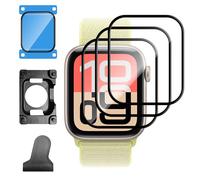 Lutree pour Apple Watch SE 3 44mm écran Protection, 3 Pièces HD 3D Couverture Complète Protecteur Film, Anti-Rayures Anti-Empreintes Facile à Installer Protecteurs d'écran