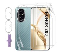 Lutree pour Honor 200 Protection écran, 2+2+2 Pièces TPU Protecteurs d'écran+ Retour Film+ Verre Trempé Caméra Arrière Protecteur, HD Anti-Rayures Protection écran