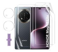 Lutree pour Honor Magic 7 Lite 5G Protection écran, 2+2+2 Pièces TPU Protecteurs d'écran + Retour Film + Verre Trempé Caméra Arrière Protecteur, HD Anti-Rayures Protection écran