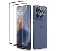 Lutree pour Motorola Moto Edge 60 Fusion/ 60 Pro/ 60 Verre Trempé, 2+1 Pièces Protection écran + Caméra Arrière Protecteur Film, 9H Dureté Anti-Rayures HD Sans Bulles Vitre Trempé Protecteurs d'écran