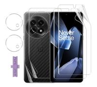 Lutree pour OnePlus 13 Protection écran, 2+2+2 Pièces TPU Protecteurs d'écran + Retour Film + Verre Trempé Caméra Arrière Protecteur, HD Anti-Rayures Protection écran