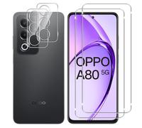 Lutree pour OPPO A80 5G Verre Trempé, 2+2 Pièces Protection écran + Caméra Arrière Protecteur Film, 9H Dureté HD Anti-Rayures Sans Bulles Vitre Trempé Protecteurs d'écran