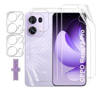 Lutree pour OPPO Reno 13 PRO Protection écran, 2+2+2 Pièces TPU Protecteurs d'écran + Retour Film + Verre Trempé Caméra Arrière Protecteur, HD Anti-Rayures Protection écran