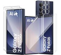 Lutree pour Samsung Galaxy Z Fold 6 5G Verre Trempé, 2+2+2 Pièces Interne TPU Protecteurs d'écran+ Retour Vitre Protection écran+ Caméra Arrière Protecteur, HD Anti-Rayures Film pour Z Fold6 5G
