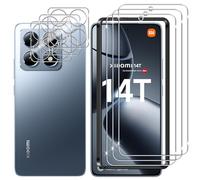 Lutree pour Xiaomi 14T/ Xiaomi Mi 14T Verre Trempé, 3+3 Pièces Protection écran + Caméra Arrière Protecteur Film, 9H Dureté HD Anti-Rayures Sans Bulles Vitre Trempé Protecteurs d'écran