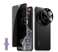 Lutree pour Xiaomi 15 Ultra Anti-Espion Protection écran, 1+1 Pièces TPU Anti-Spy Protecteurs d'écran + Caméra Lentille Protecteur Film, HD Anti-Empreintes Sans Bulles Privacy TPU-Film