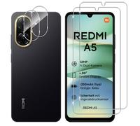 Lutree pour Xiaomi Redmi A5 /Xiaomi Poco C71 Verre Trempé, 2+2 Pièces Protection écran + Caméra Arrière Protecteur Film, 9H Dureté HD Anti-Rayures Sans Bulles Vitre Trempé Protecteurs d'écran