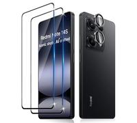 Lutree pour Xiaomi Redmi Note 14S Verre Trempé + Caméra Arrière Protecteur, [2 + 1 Pièces], Couverture Complète Protection écran, Sans Bulles HD Vitre Trempé, Anti-Rayures Protecteurs d'écran