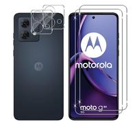 Lutree Protection écran pour Motorola Moto G84 5G, 2+2 Pièces Verre Trempé et Caméra Arrière Protecteur Film, 9H Dureté Ultra Clair Anti-Rayures Sans Bulles Protecteurs d'écran