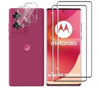 Lutree Verre Trempé pour Motorola Moto Edge 50 Fusion, 2+2 Pièces 3D Protection écran + Caméra Arrière Protecteur Film, 9H Dureté HD Sans Bulles Anti-Rayures Vitre Trempé Protecteurs d'écran