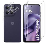 Lutree Verre Trempé pour Motorola Moto G17/ G17 Power, 2+2 Pièces Protection écran + Caméra Arrière Protecteur Film, 9H Dureté HD Anti-Rayures Sans Bulles Vitre Trempé Protecteurs d'écran
