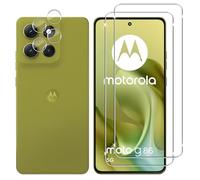 Lutree Verre Trempé pour Motorola Moto G86 5G, 2+2 Pièces Protection écran + Caméra Arrière Protecteur Film, 9H Dureté HD Anti-Rayures Sans Bulles Vitre Trempé Protecteurs d'écran