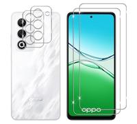 Lutree Verre Trempé pour OPPO A5 4G/ 5G/ OPPO A5m, 2+2 Pièces Protection écran + Caméra Arrière Protecteur Film, 9H Dureté HD Anti-Rayures Sans Bulles Vitre Trempé Protecteurs d'écran