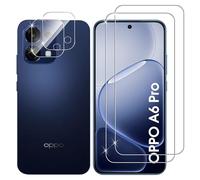 Lutree Verre Trempé pour OPPO A6 Pro 4G/ A6 Pro 5G, 2+2 Pièces Protection écran + Caméra Arrière Protecteur Film, 9H Dureté HD Anti-Rayures Sans Bulles Vitre Trempé Protecteurs d'écran