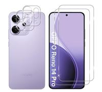 Lutree Verre Trempé pour OPPO Reno 14 Pro 5G, 2+2 Pièces Protection écran + Caméra Arrière Protecteur Film, 9H Dureté HD Anti-Rayures Sans Bulles Vitre Trempé Protecteurs d'écran