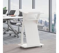 Lutrin debout mobile avec roues - Podium portable pour église, réception et salle de conférence - Table de discours polyvalente (couleur : B)