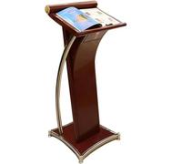 Lutrin incurvé en métal robuste - Podium de bureau pour l'église, l'école et les événements - Pupitre d'enseignant durable, podium d'activité, design moderne