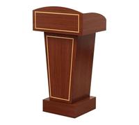 Lutrin moderne en bois - Podium élégant pour conférences, mariages et présentations à l'église - Design exquis pour un usage professionnel, parfait pour les discours et les événements