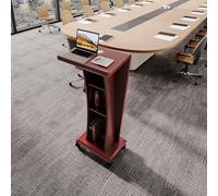 Lutrin portable pour églises, événements, conférences, présentations de bureau et discours scolaires, hauteur réglable, léger et facile à assembler