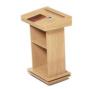 Lutrins Et Podiums, Podium Impromptu en Bois de Conception de Trou de Filetage avec DéFlecteur, Applicable à L'éTiquette de L'HôTe SociéTé de RéCeption Parc/Wood color / 70x50x120cm