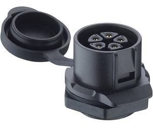 Lutronic 0272 04 Connecteur rond embase femelle à encastrer Nombre total de pôles: 4 1 pc(s)