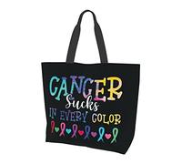 Lutte contre le cancer dans la lutte contre le cancer rubans sac fourre-tout dames mignon sac à provisions grande capacité sac à bandoulière travail ajustement mode sac à main organisateur