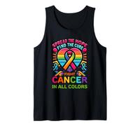 Lutte contre le cancer dans toutes les couleurs des rubans pour trouver un remède Débardeur