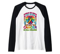 Lutte contre le cancer dans toutes les couleurs des rubans pour trouver un remède Manche Raglan