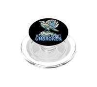 Lutte Contre Le Cancer de la Prostate - Warrior Spirit Unbroken Viking PopSockets PopGrip pour MagSafe