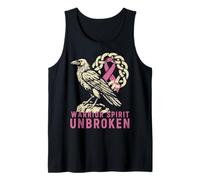 Lutte Contre Le Cancer du Sein - Ruban Rose - Corbeau Viking Nordique Débardeur