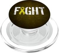 Lutte Contre Le sarcome - Ruban Jaune de Sensibilisation au Cancer des os PopSockets PopGrip pour MagSafe