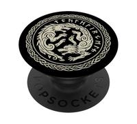 Lutte Contre Les Loups Vikings PopSockets PopGrip Adhésif